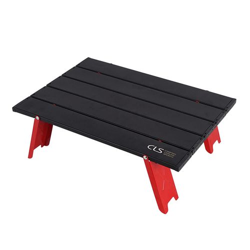 CLS - 露營摺疊迷你桌-紅+黑 (42x29x13cm)