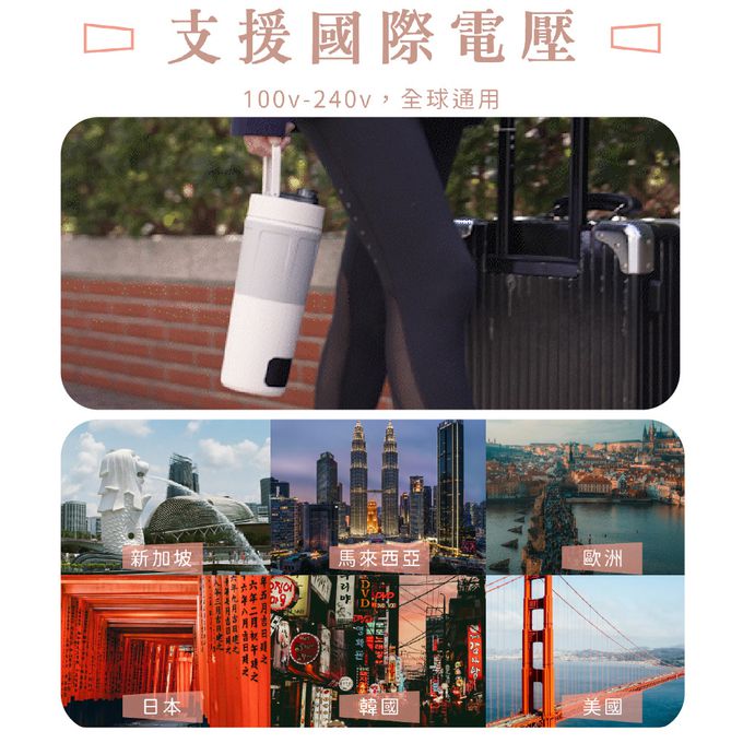 小巧便攜，隨時溫飲，雙層真空鎖溫