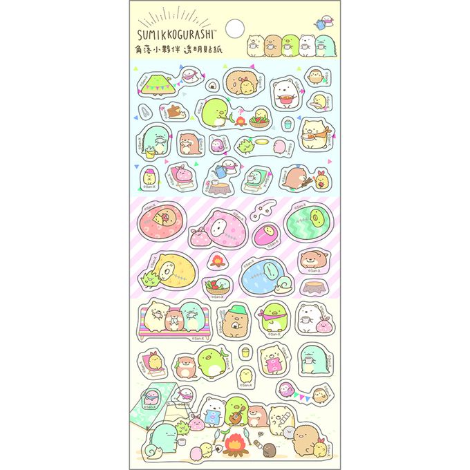 角落小夥伴 - 透明貼紙D 1入 (六款隨機出貨)