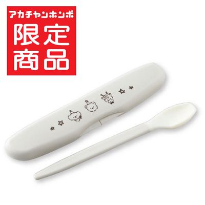 akachan honpo - 易搗碎易餵食的食物搗碎湯匙-灰色