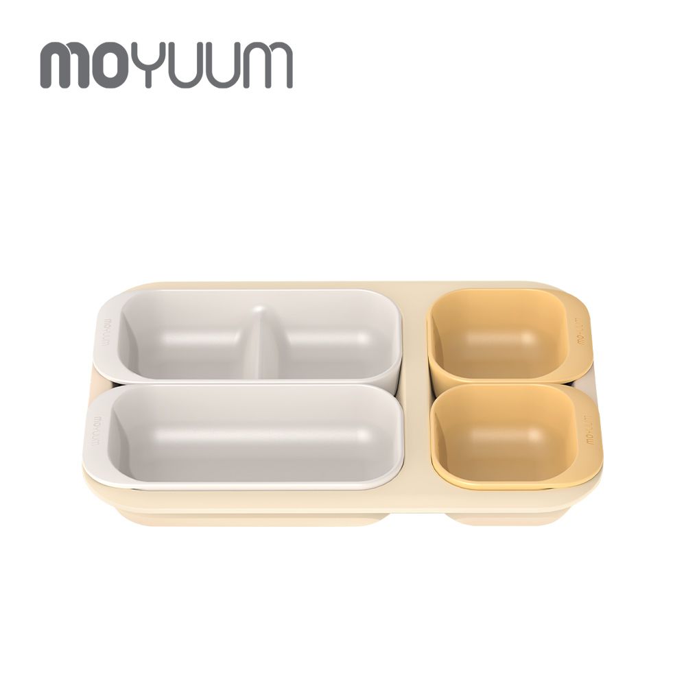韓國 Moyuum - 組合式分隔餐盤-檸檬黃