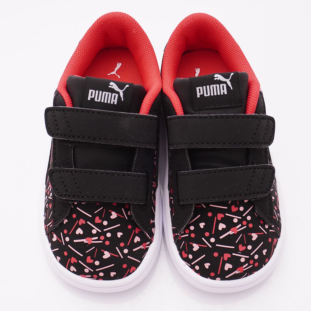 puma - 童鞋-雙絆帶愛心學步鞋款(寶寶段)-黑