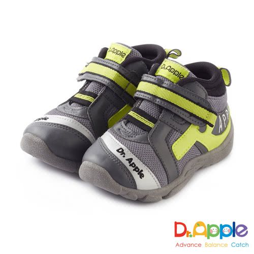 Dr. Apple - 機能童鞋_字母流線剪裁閃亮童鞋-灰