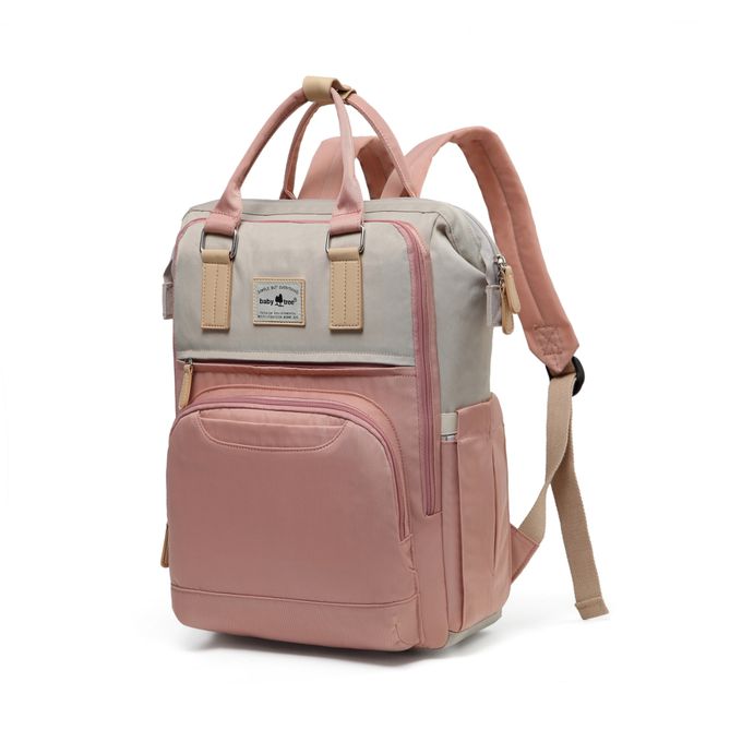 Heine 海恩 - Babytree 時尚甜美流行後背包 防潑水後背包 防盜後背包 (B1111)-玫瑰粉象牙白