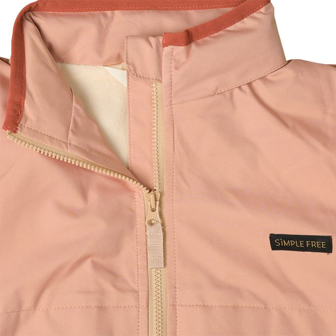 akachan honpo - 防潑水夾克-內裡刷毛-紅色