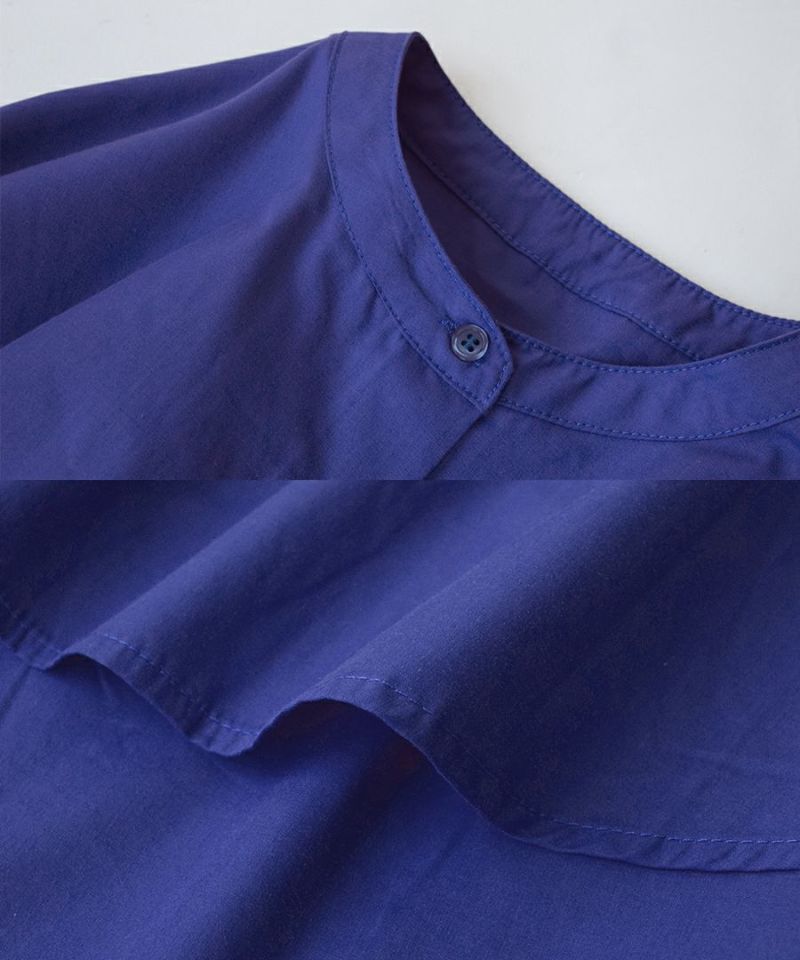 日本 zootie - 慵懶感後抽繩長袖襯衫-米杏