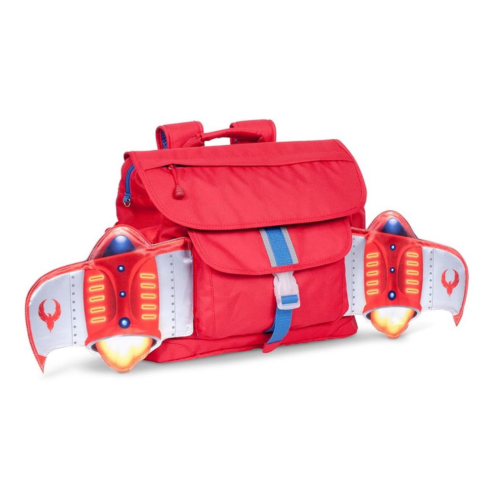 Bixbee - 飛飛童趣系列-火鳥紅噴射機中童背包 (寬33cm*高28cm*深12.7cm)
