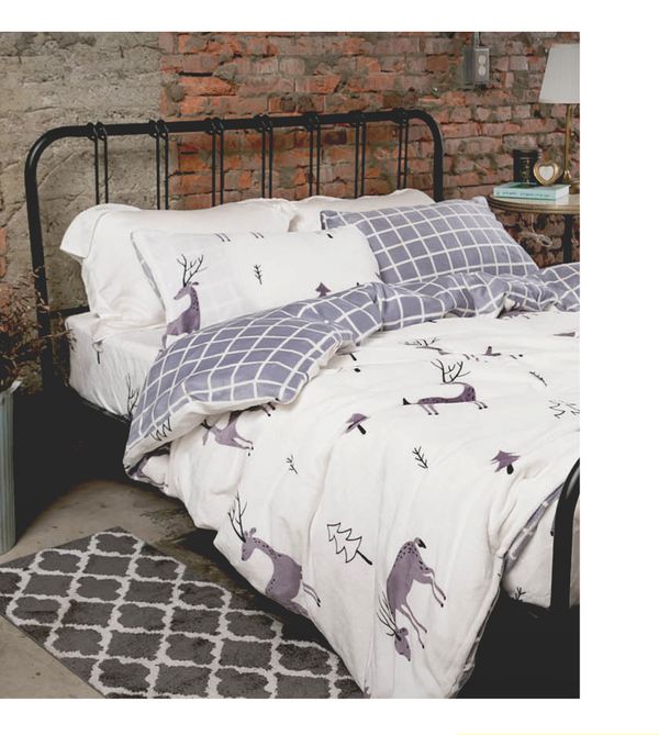 【織眠坊】入秋北歐風法蘭絨寢具組！