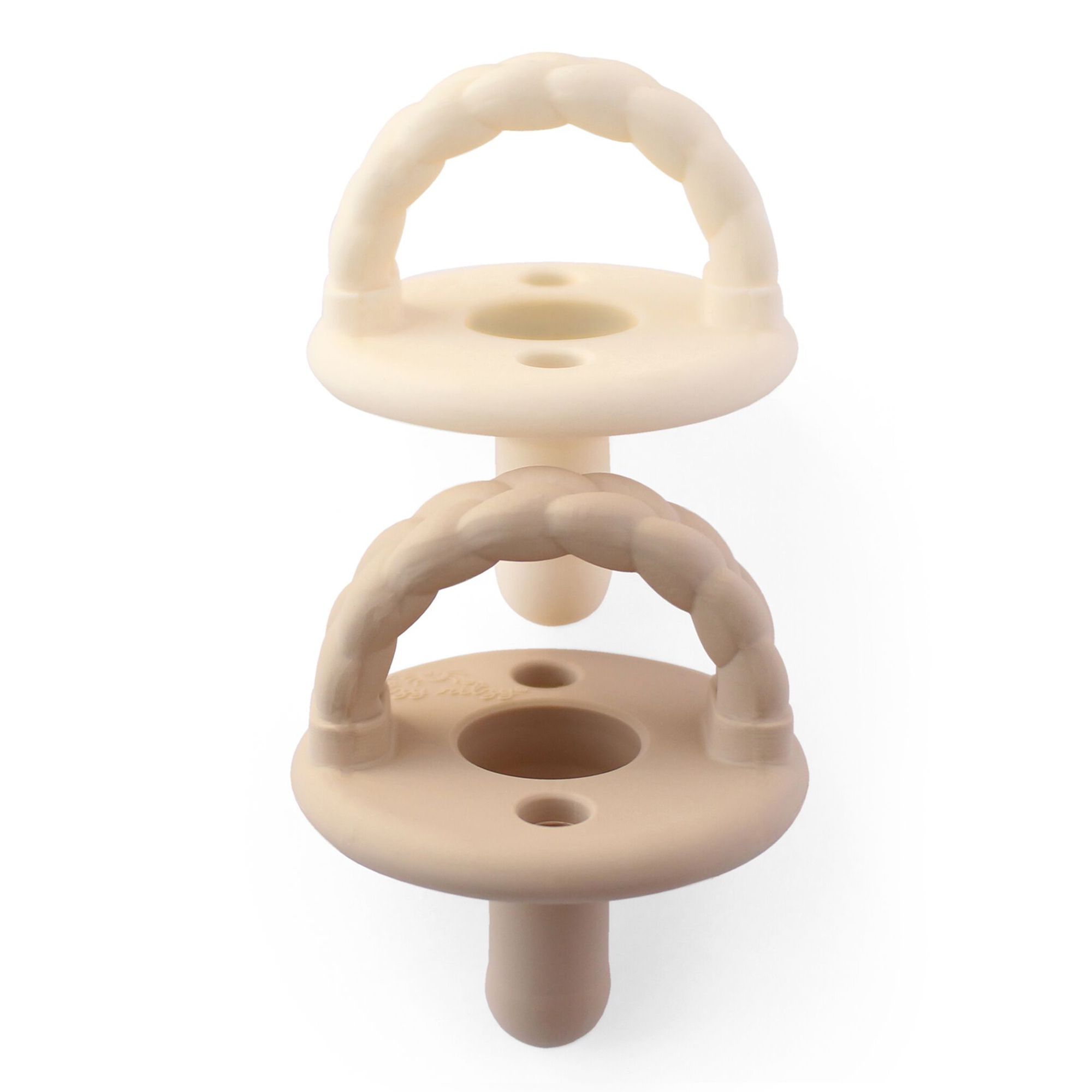 美國Itzy Ritzy - 造型矽膠安撫奶嘴(兩入組)-奶茶杏