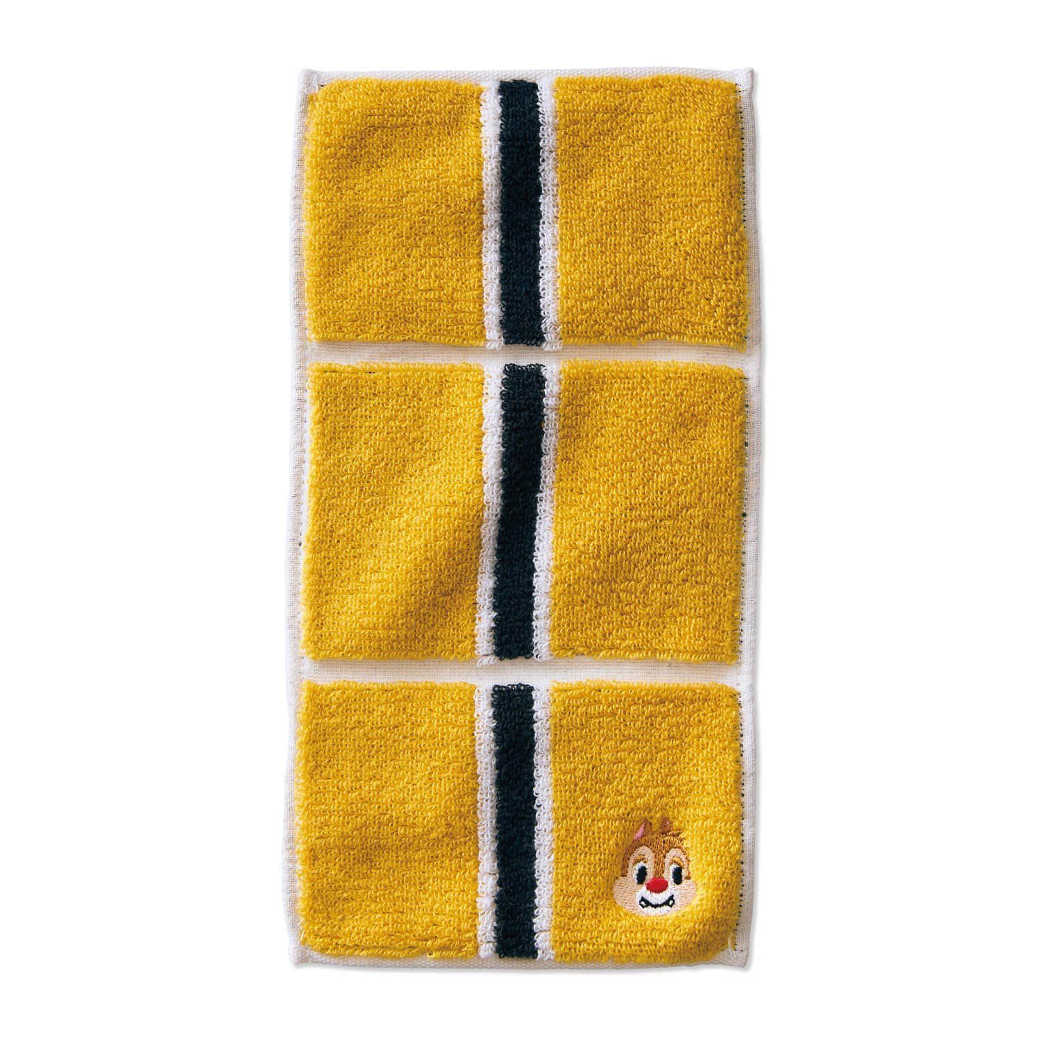 日本千趣會 - 日本製 迪士尼純棉今治方巾/手帕-三折便攜款-米妮點點 (12.5×25cm)