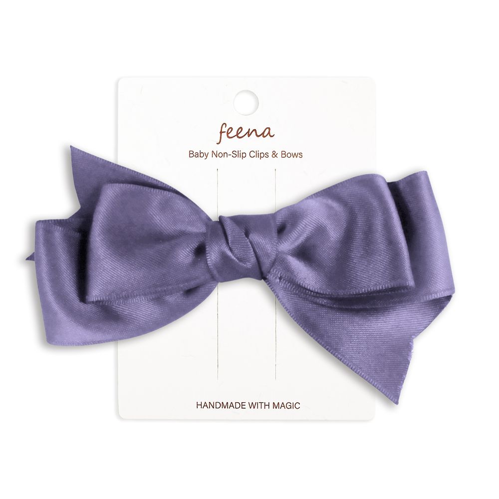 No.69蝴蝶結髮夾-紫