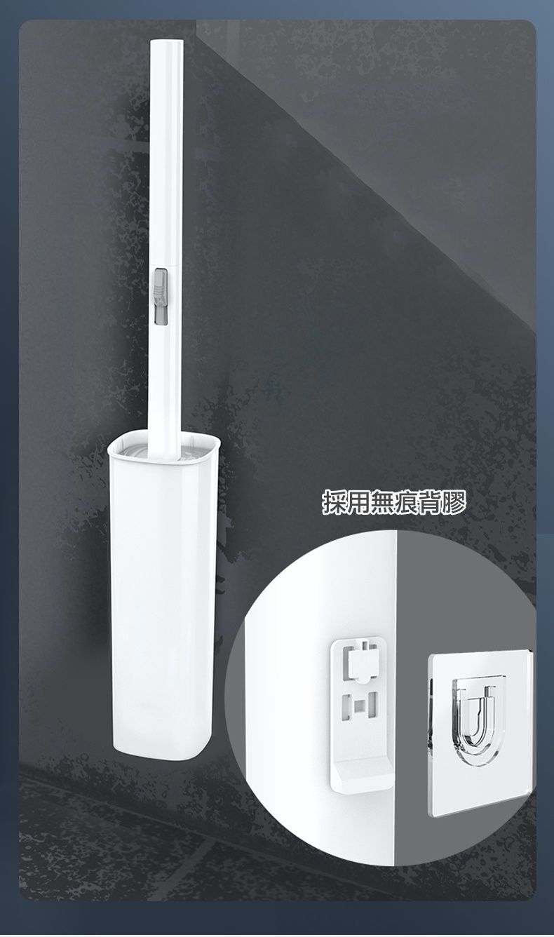 一次性可替換式馬桶刷刷頭-7入組-藍色