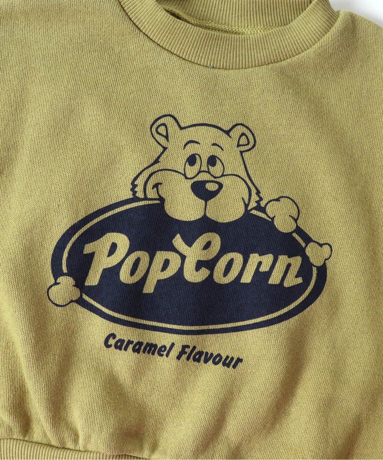 日本 BREEZE - 純棉裏毛糖果印花長袖上衣-黑