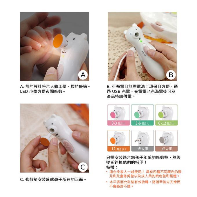 紐西蘭 HaaKaa - HAPPII 小熊指甲護理套裝