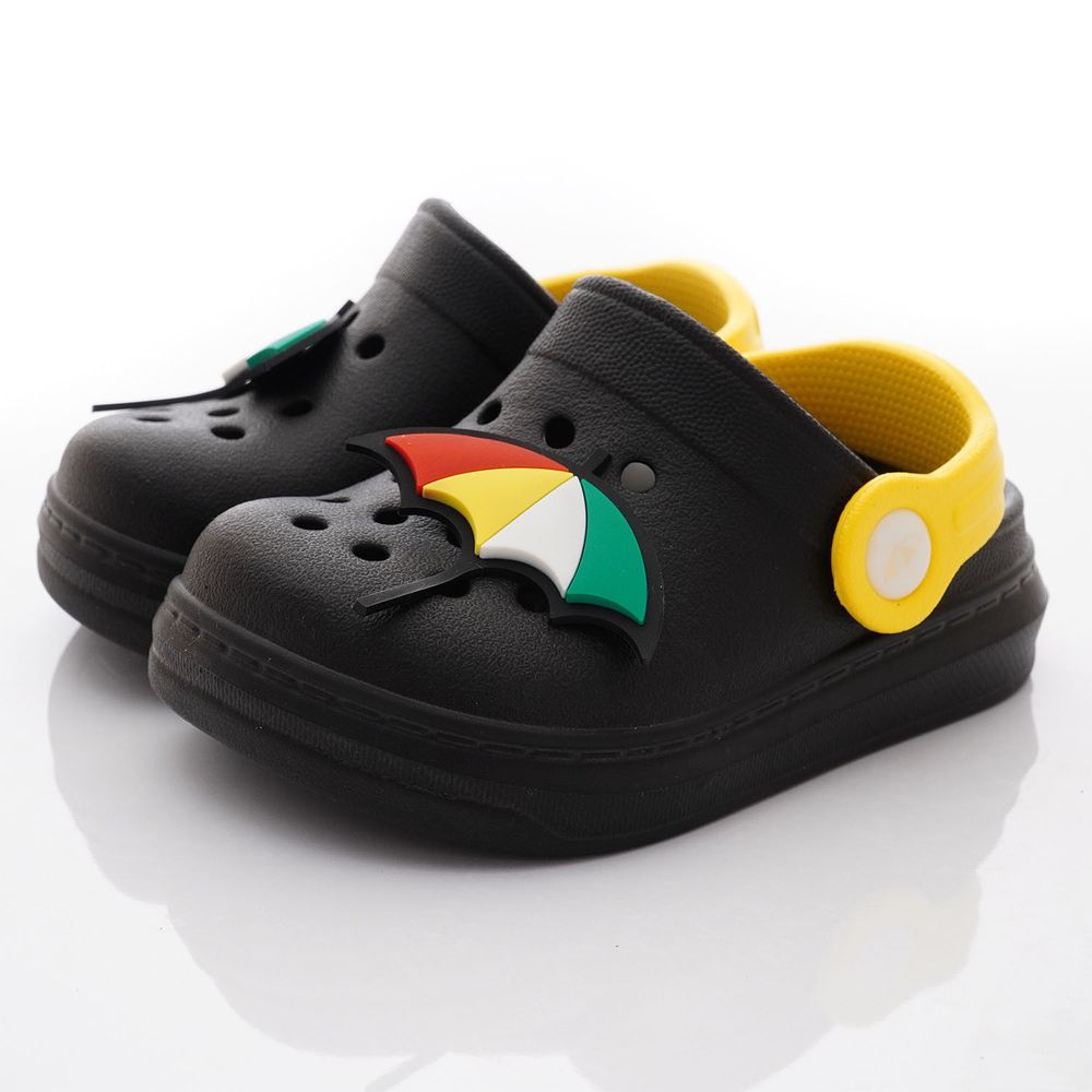 Arnold Palmer 雨傘牌 - 布希懶人拖鞋(小童段)-拖鞋款-黑色
