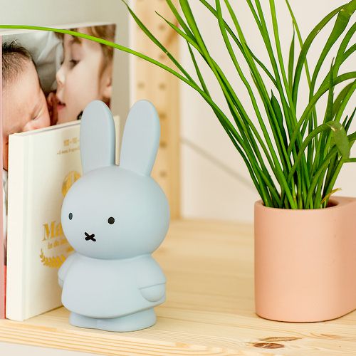 Miffy米菲兔公仔存錢筒(小號)-灰藍色