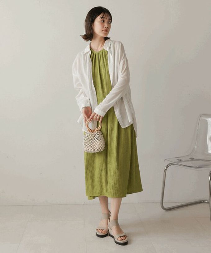 日本 Bab - 100%印度棉 柔軟輕盈寬版襯衫-薰衣草