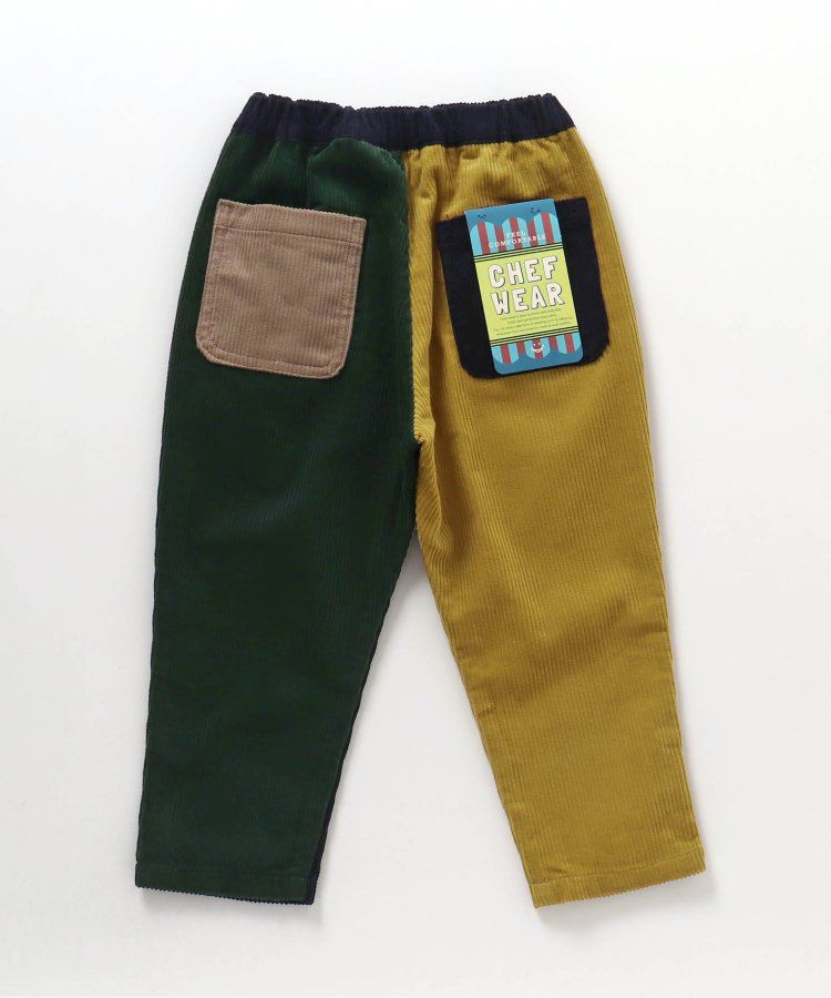 日本 BREEZE - 斜紋布保暖廚師褲-棋盤格-黑米