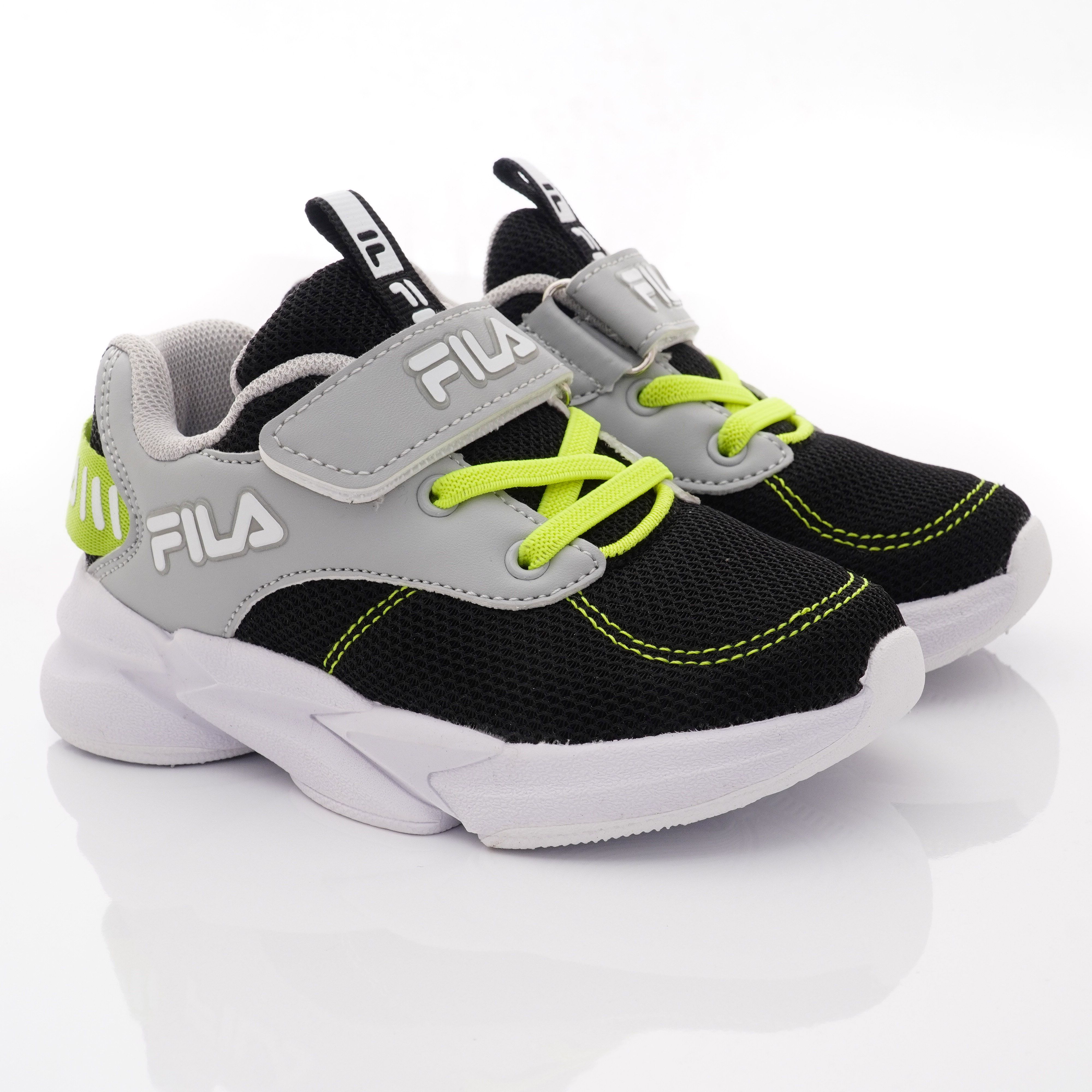 FILA - 輕量慢跑運動鞋(中小童段)-運動鞋-黑