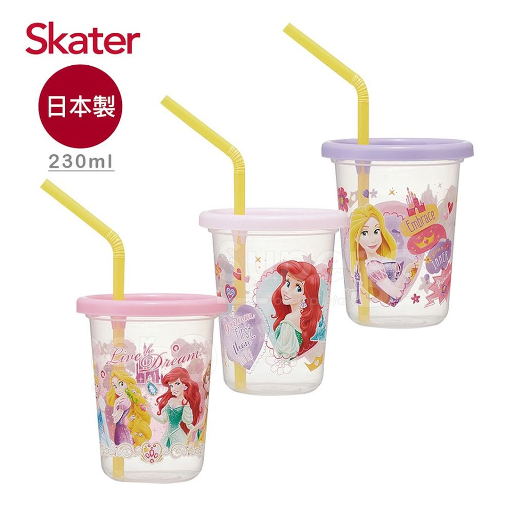 日本 SKATER - 派對杯3入組(230ml)-迪士尼公主
