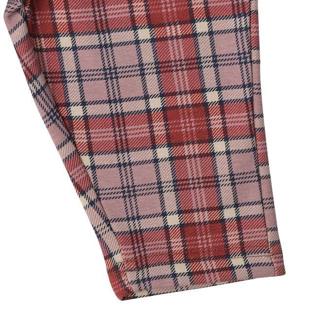 akachan honpo - 內裡刷毛褲-格紋