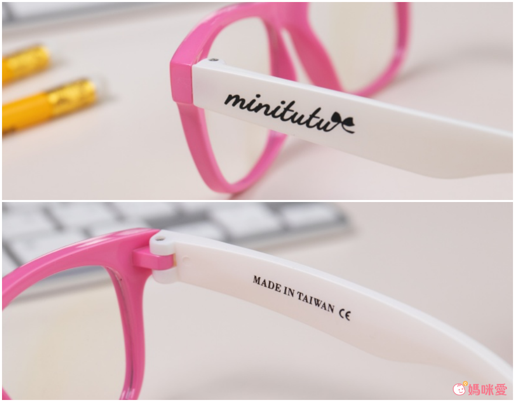 MiniTutu - 藍光眼鏡-圓框綠-綠色