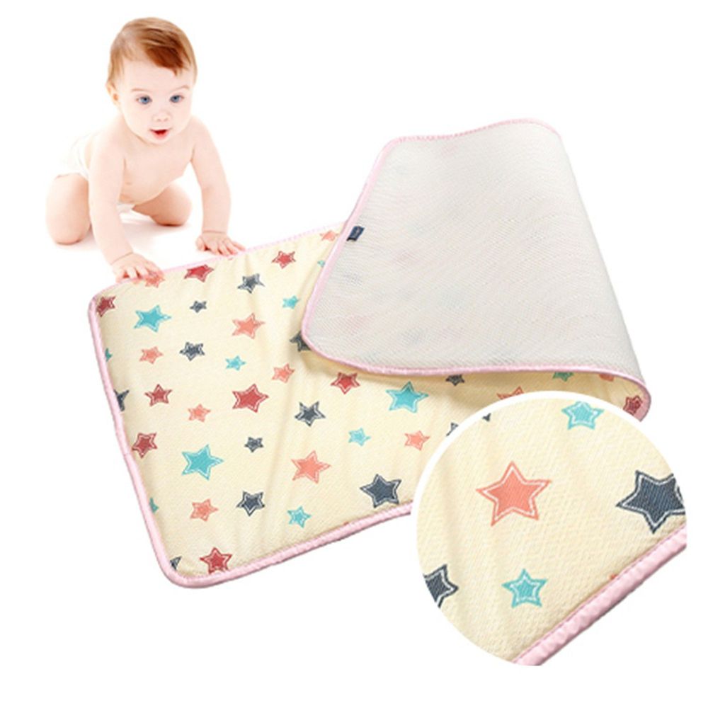 韓國 GIO Pillow - 超透氣排汗嬰兒床墊-香草星星 (M號)