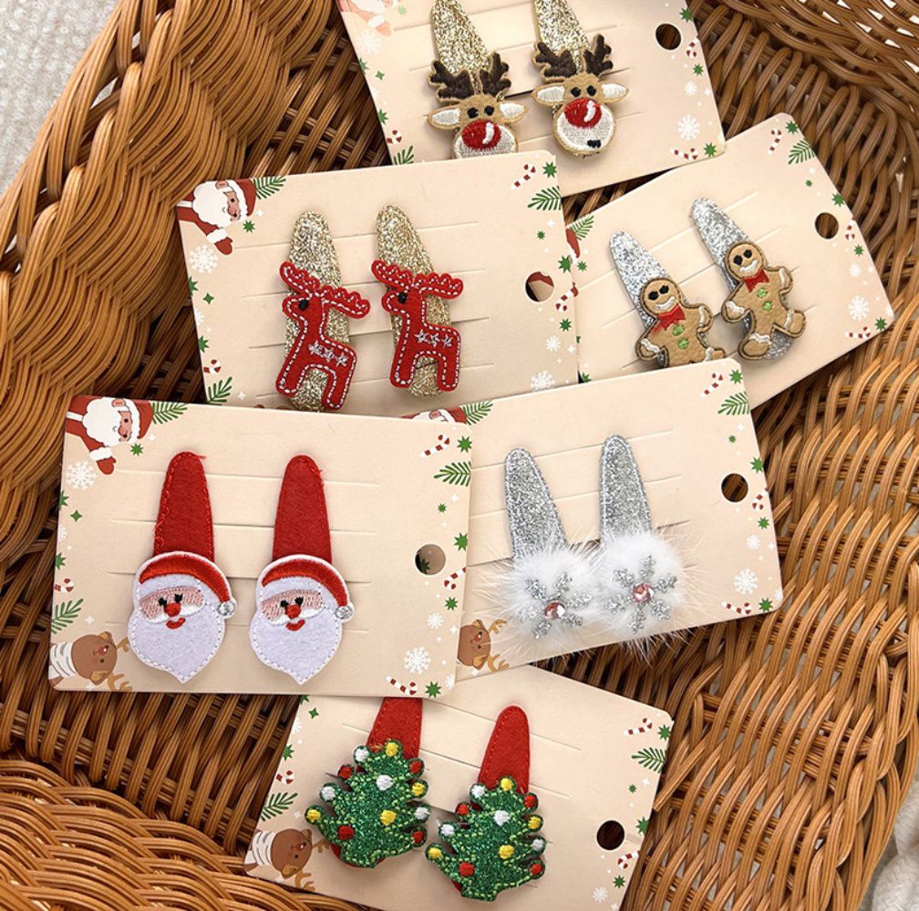 聖誕節造型BB夾(2入)-薑餅人