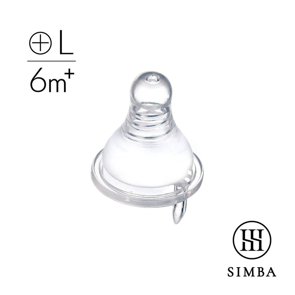 Simba 小獅王辛巴 - 超柔防脹氣標準十字奶嘴(L孔1入)