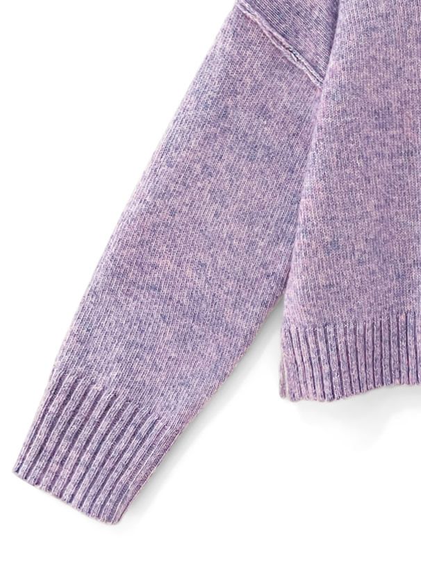 日本 GRL - 聯名款 慵懶落肩修身毛衣-深灰 (F)