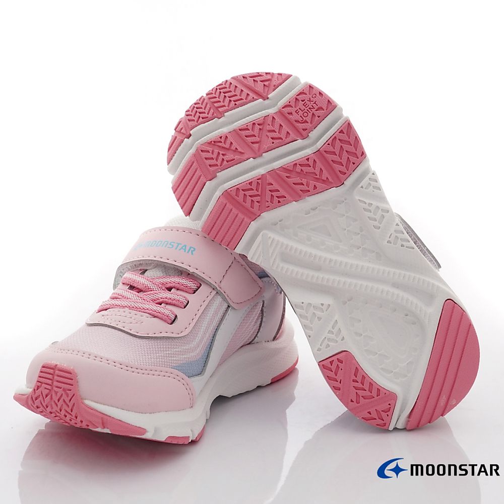 Moonstar日本月星 - 穩定機能運動款(中小童)-運動鞋-粉