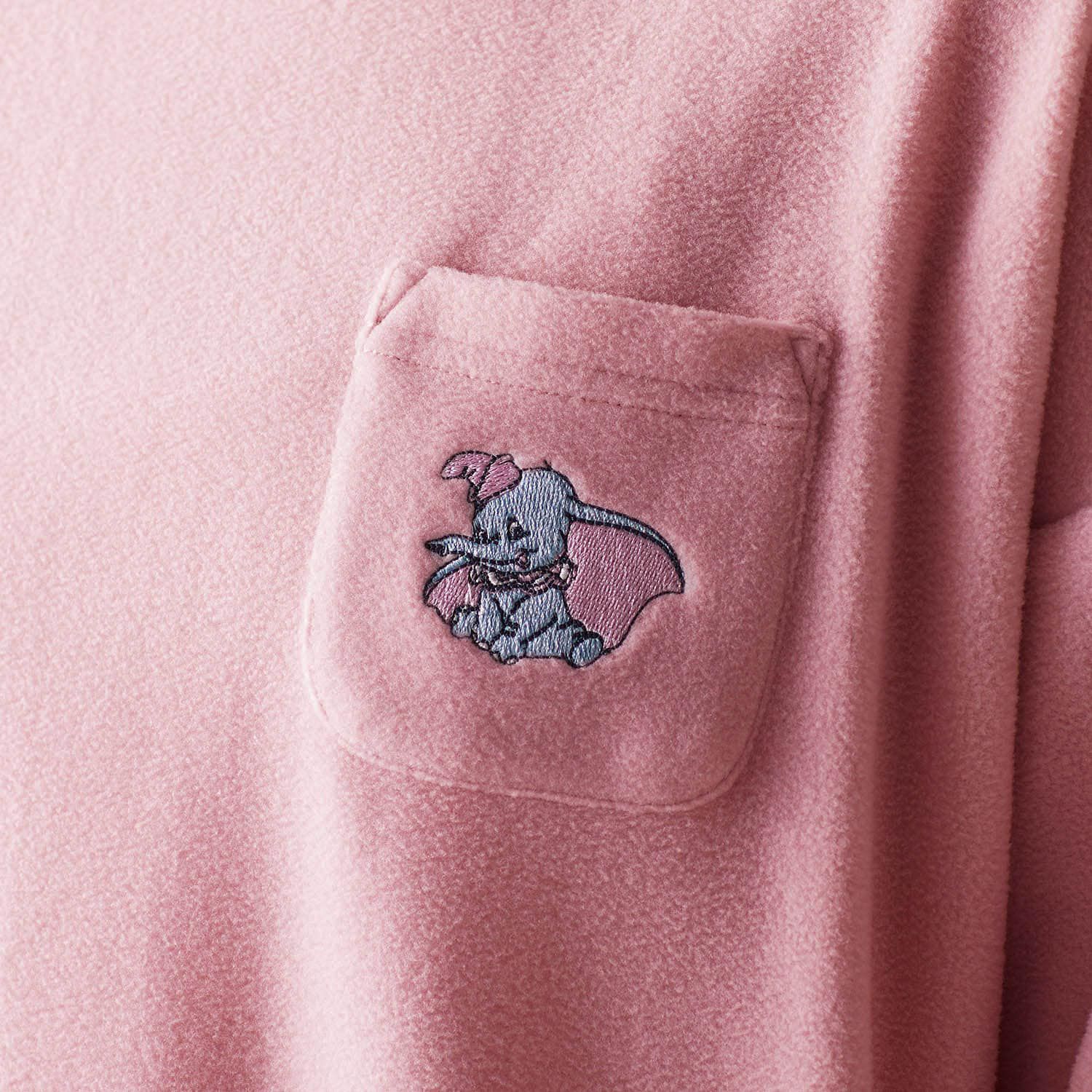 日本千趣會 - 迪士尼 柔軟長袖家居服-米奇-深灰x條紋