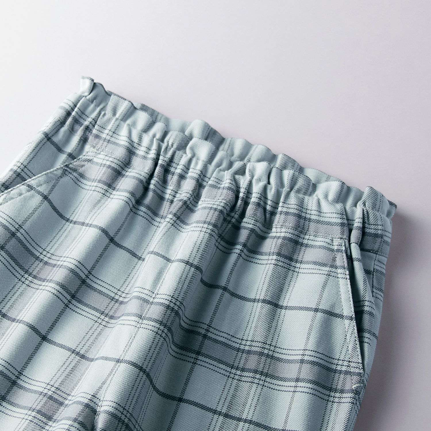 日本千趣會 - GITA 下擺蝴蝶結鬆緊舒適長褲-丹寧藍