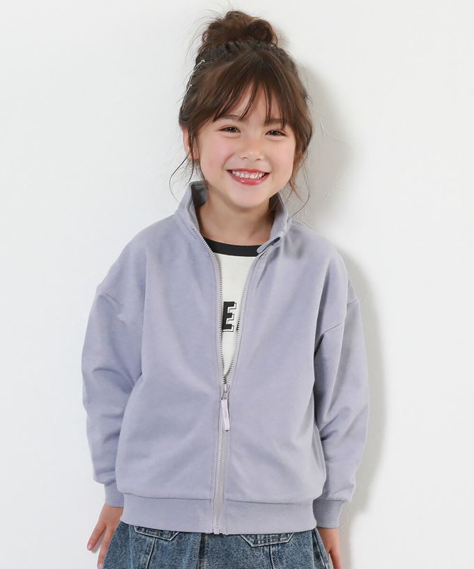 日本 devirock - 100%棉 百搭立領拉鍊夾克/外套-雜灰