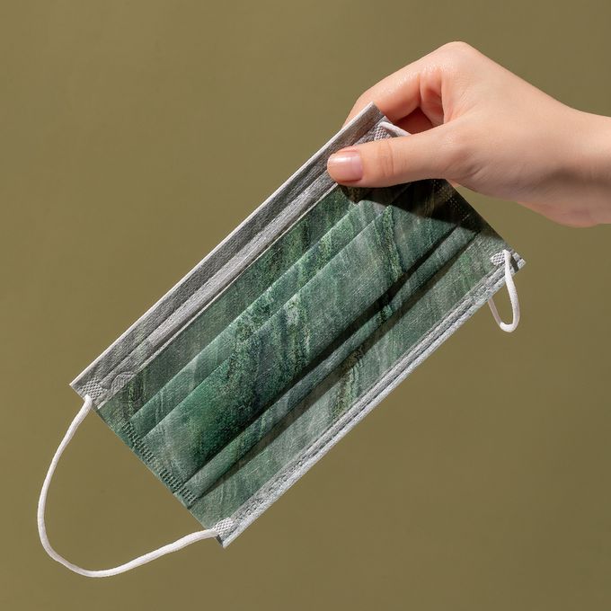 一心一罩 - 成人醫療級平面口罩/一心一罩/雙鋼印/台灣製-青春優雅玉石紋(內含3款各10片)-30入/盒(未滅菌)