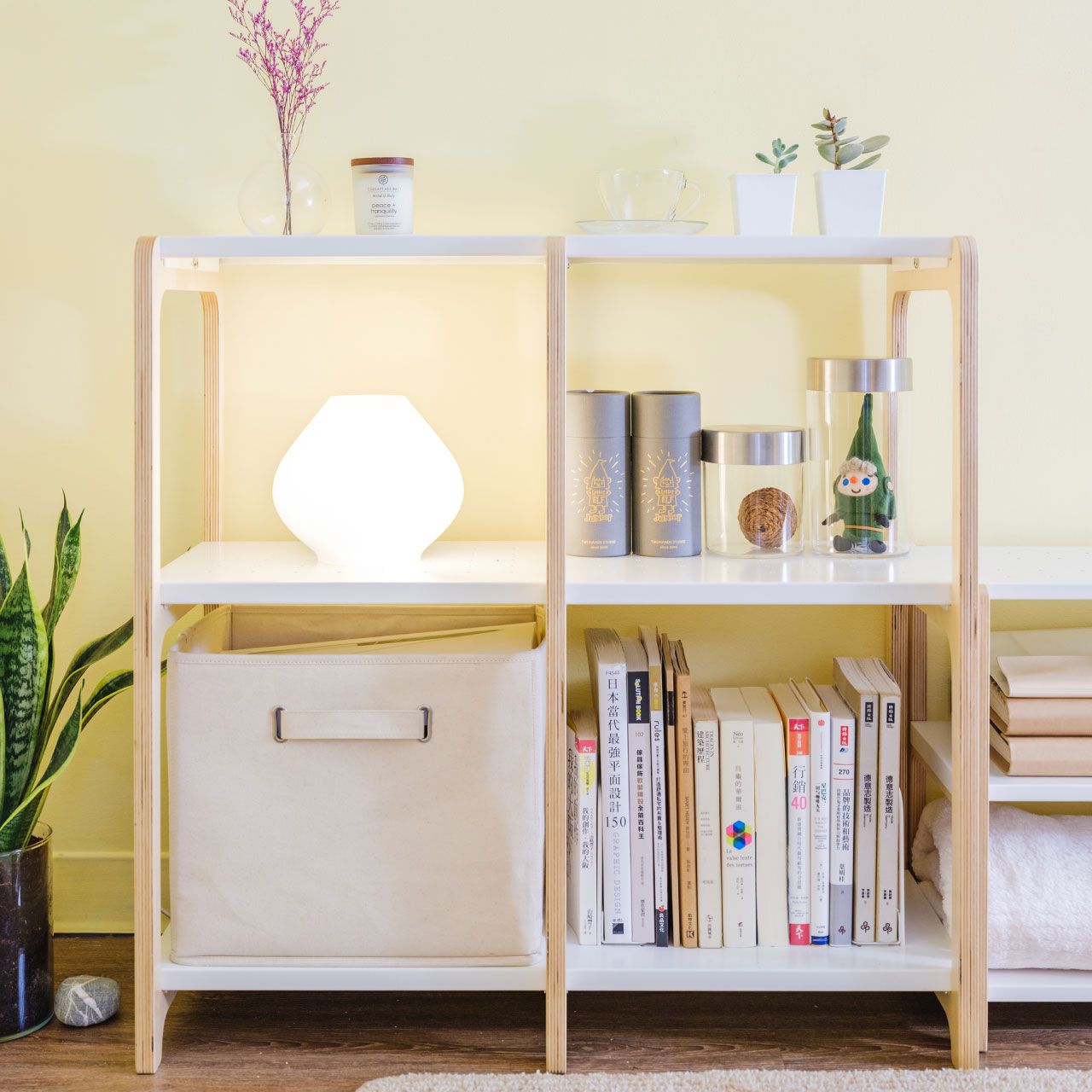 走走家具 - 置物架加購配件-專屬收納布籃-米色 (特多龍布) (32.5 / 28 / 27.5 (cm))