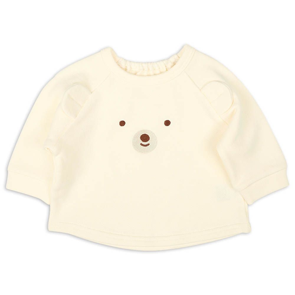 寶寶長大的第一件上衣-象牙白色