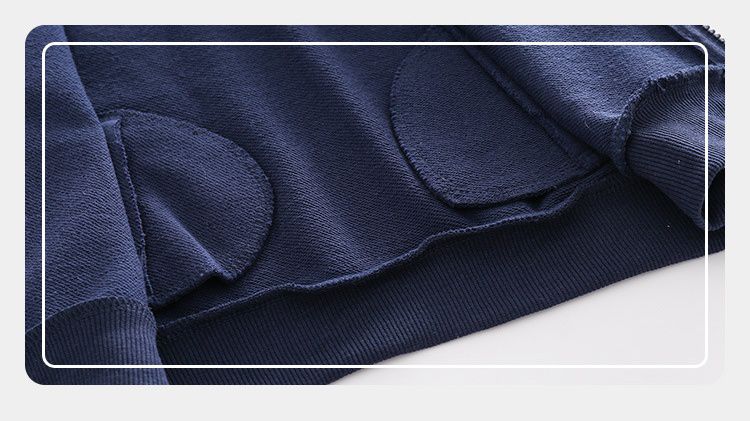 WELLKIDS - 棉質休閒V領開衫背心-連帽款-灰色