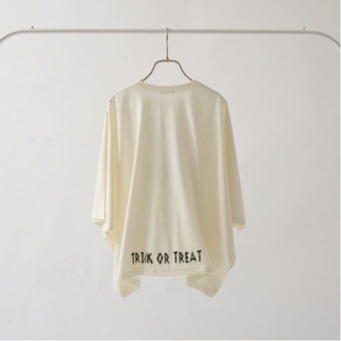 日本 b-ROOM - 萬聖節寬版造型上衣-幽靈-象牙白
