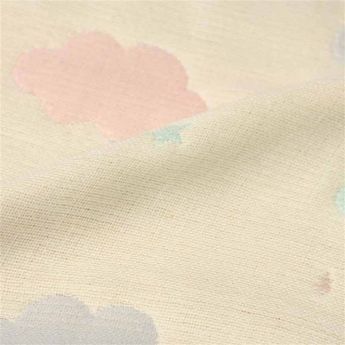 akachan honpo - 0歲起即可使用6層棉紗防踢被-象牙白色 (80cm)