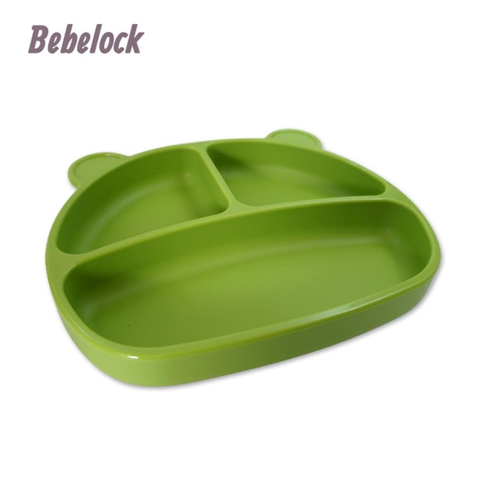 韓國BeBeLock - 吸附型重磅餐盤-碧湖綠
