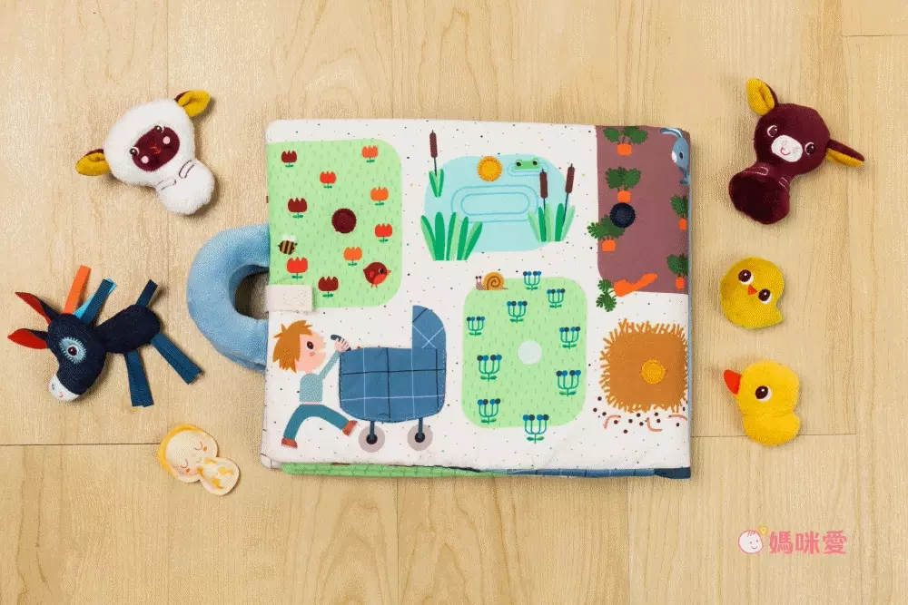 刺激五感【 比利時 Lilliputiens 】新生兒玩具｜寶寶布書