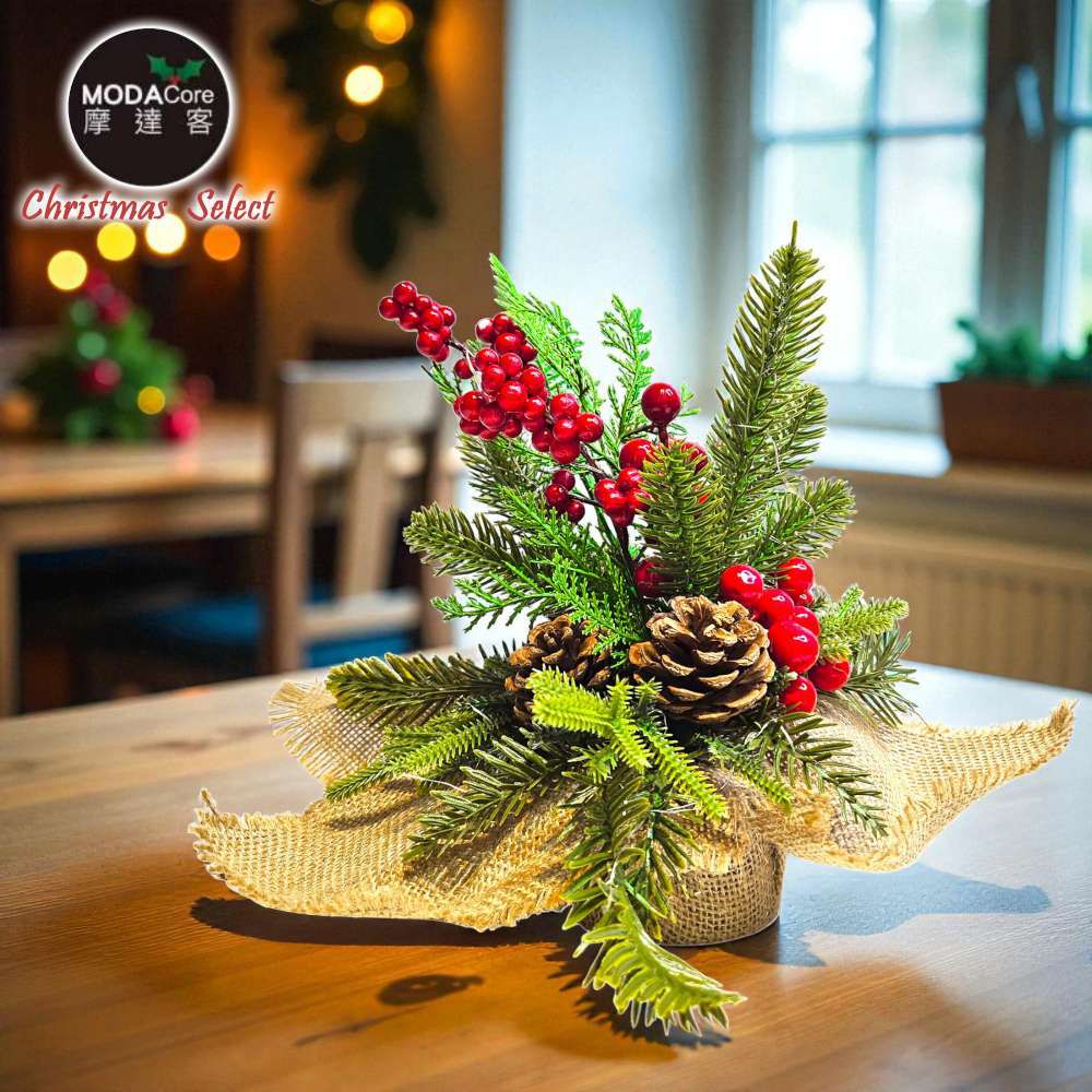 25cm聖誕裝飾花盆-兩款式可選