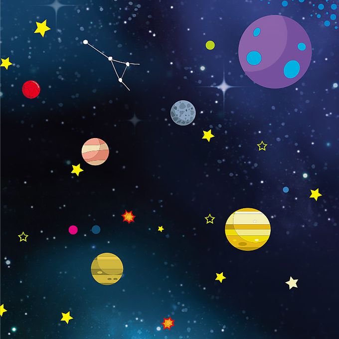 韓國 Ariati - 迷您磁性貼-宇宙