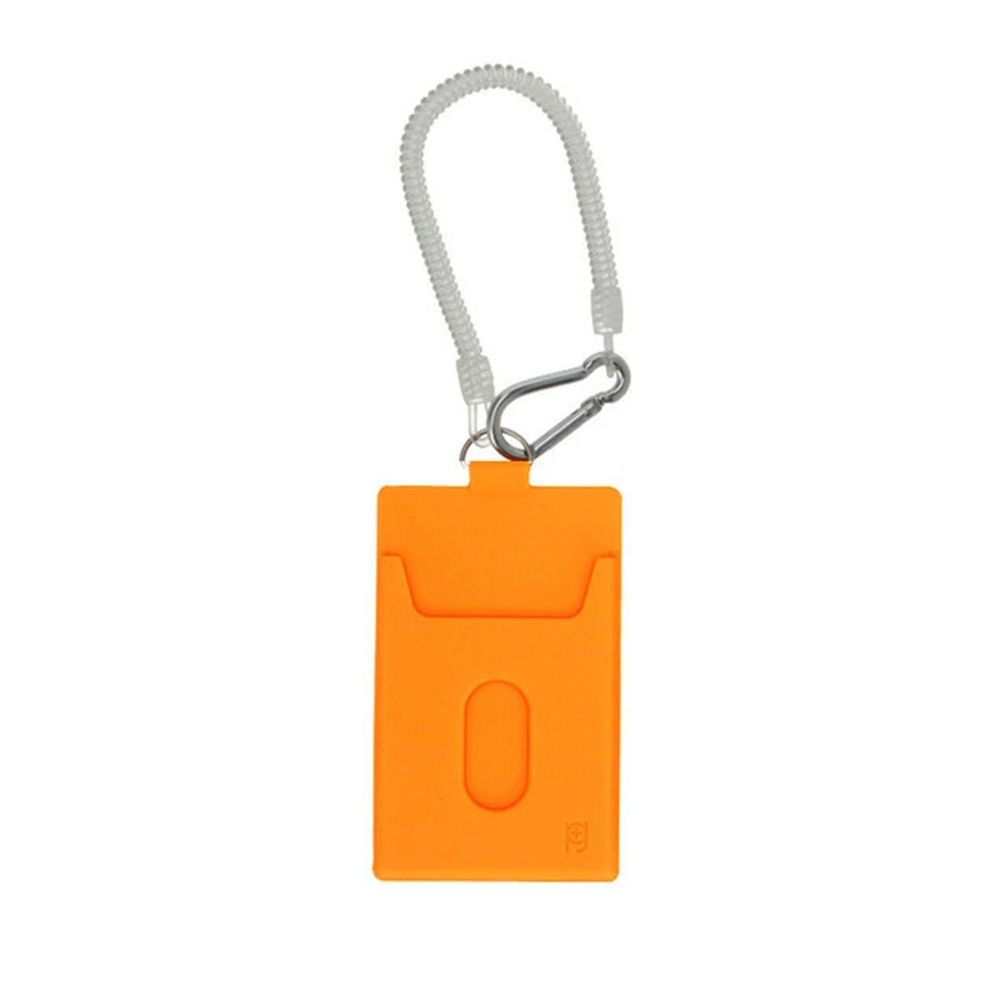 日本P+G design - 矽膠防水悠遊卡夾/證件套-橘