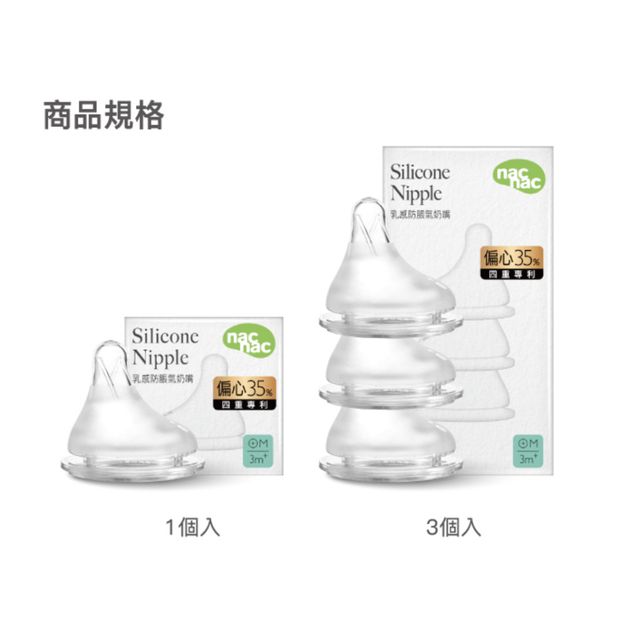 Nuk space款
Bibs雙扁
Nip雙扁

如果是指奶瓶的奶嘴，試試nac nac新出的，很好用！(我之前SS S M都是貝親)