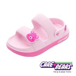韓國 Care Bears - 彩虹熊 童鞋 雙絆帶涼鞋 CBKT59923-舒適輕量、防水材質，穿著無負擔-粉紅-(中大童段)