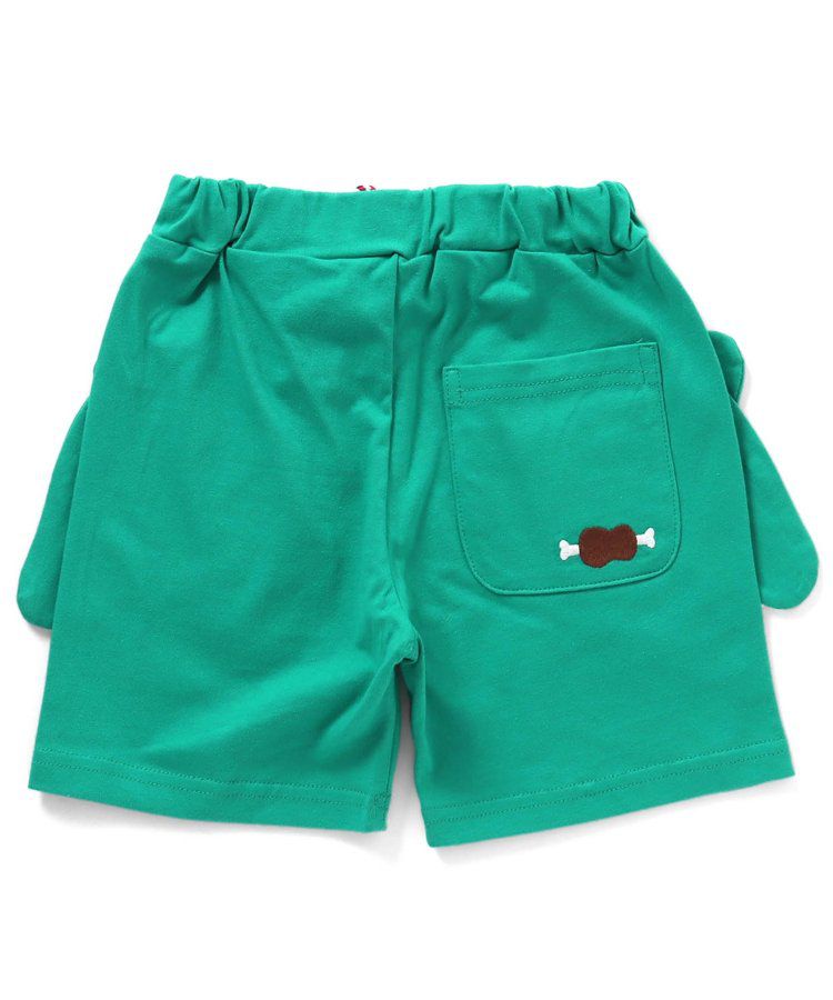 日本 BIT'Z - 動物造型大口袋短褲-美洲獅-寶石綠