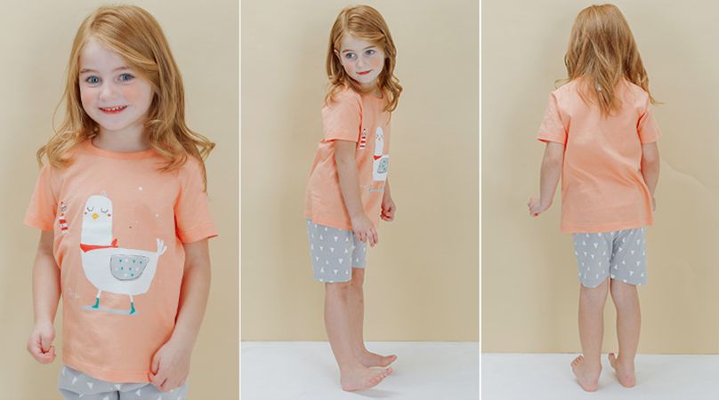 韓國 Sopoliini 童趣北歐風☺ 夏季純棉套裝 / 家居服