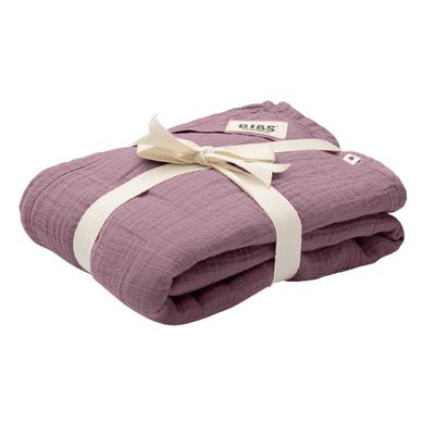 丹麥BIBS - Muslin Swaddle有機棉紗布包巾-藕色-單入